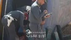 إصابة 24 تلميذا إثر انقلاب حافلة للنقل المدرسي