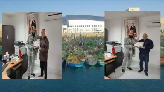 التكتل الصحراوي الدولي الوحدة الوطنية يكرّم المدير الإقليمي بوجدور تقديرًا لعطاءاته في تطوير قطاع الصيد البحري