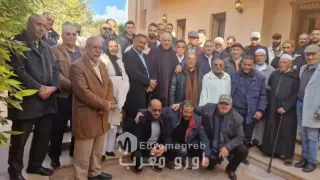 زيارة أخوية لمناضلي حزب الاستقلال بالرحامنة للاطمئنان على صحة النائب البرلماني عبد الحليم المنصوري