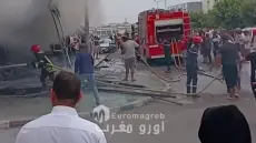 أكادير: حريق مهول يستنفر السلطات بحي أدرار