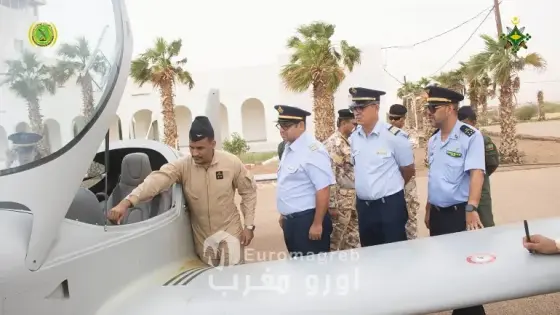 وفد عسكري مغربي يزور المدرسة العسكرية للطيران بأطار الموريتانية