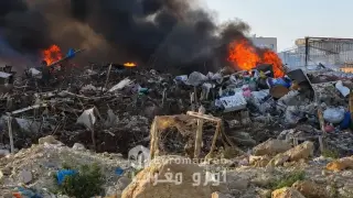 اندلاع حريق مهول في سوق المتلاشيات بجرسيف
