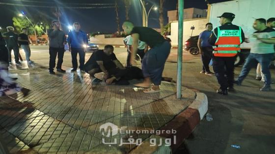 بني انصار: حادثة سير مروعة بالمدار الطرقي المؤدي للميناء تنتهي بإنقاذ شاب دهسته شاحنة