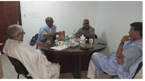 *Réunion des dirigeants du MSP pour évaluer les préparatifs de la IIe Conférence internationale pour la paix et la sécurité au Sahara occidental et en Afrique du Nord-Ouest.*