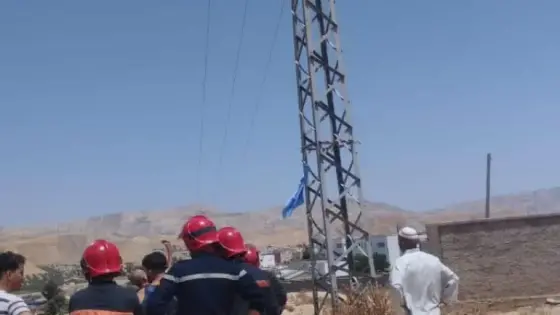 إنقاذ شابة من موت محقق بعدما تسلقت عمود التيار العالي