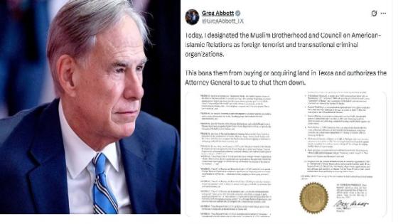 تكساس الأمريكية تصنف “الإخوان المسلمين” منظمة إرهابية عابرة للحدود