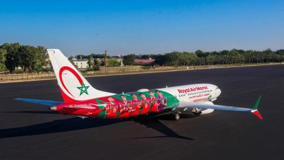 الخطوط الملكية المغربية تعلن عن تصميم جديد لطائرة منتخب “أسود الأطلس” استعدادا للكان