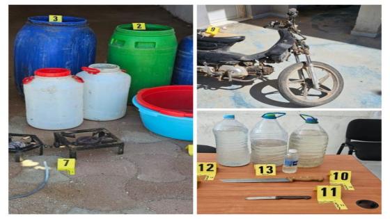 سلاح أبيض ومخدرات وخمر.. عصابة إجرامية تضرب في بوجدور