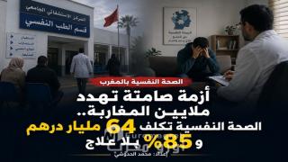 أزمة صامتة تهدد ملايين المغاربة.. الصحة النفسية تكلف 64 مليار درهم و85% بلا علاج