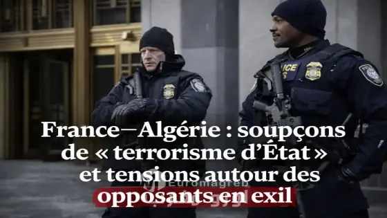 France–Algérie : Soupçons de « terrorisme d’État » et tensions autour des opposants en exil