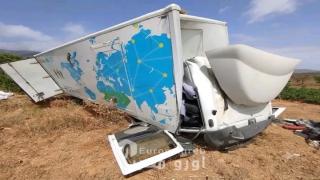 نجاة سائق شاحنة بأعجوبة بعد انحراف مركبته على الطريق الوطنية رقم 16 بضواحي الحسيمة