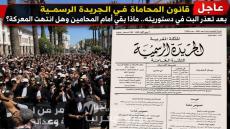 عاجل.. قانون المحاماة في الجريدة الرسمية بعد تعذر البت في دستوريته.. ماذا بقي أمام المحامين وهل انتهت المعركة؟