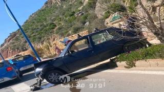 الحسيمة.. حادث سير خطير بين سيارة أجرة ومركبة نفعية بمدخل المدينة