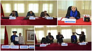 الطالبة الباحثة ابتسام الموخي تنال دبلوم الماستر بميزة “مشرف جدًا” بالكلية المتعددة التخصصات بالناظور