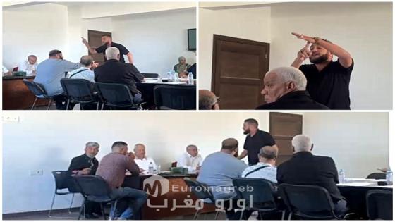 ​فوضى ومشادات كلامية بين المستشار الجماعي محمد الزرهوني ومحمد أَبَرْشان خلال دورة أكتوبر لمجلس جماعة إعزانن