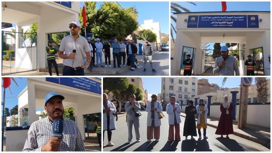 “نعم للادماج… لا للوساطة”: وقفة احتجاجية حاشدة أمام مديرية التعليم بالناظور