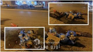 سلوان: “أزمة نفايات” تخنق شارع محمد الخامس.. والساكنة تتساءل عن غياب المجلس الجماعي