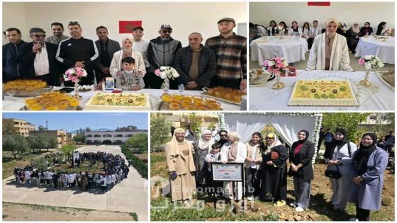 الحسيمة.. الثانوية الإعدادية الحسن الثاني بترجيست تحتفي بتلميذتها المتفوقة “حليمة أبطوي” بمعدل 19.61 بغرس شجرة تخليداً للتميز