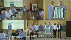 بوعرورو يستقبل الرئيس الجديد للمولودية الوجدية لبحث وضعية الفريق وإكراهات المرحلة
