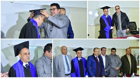 وسط حضور وازن.. الطالب الباحث “محمد الحدوشي” يناقش رسالة الماستر بالكلية متعددة التخصصات بالناظور