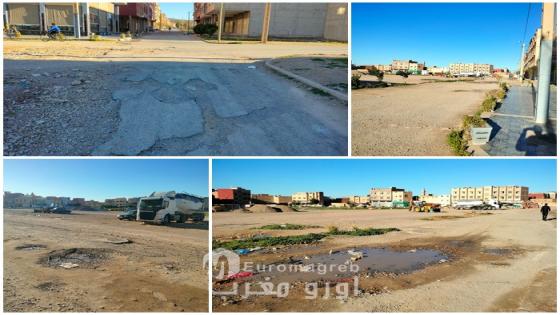 وجدة : طريق حيوية بحي الأندلس تتحول إلى معاناة يومية للساكنة